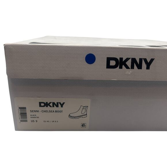 DKNY Senni Chelsea Lug Sole Chunky Platform Ankle Boots Booties Black Size 9 - Picture 9 of 9